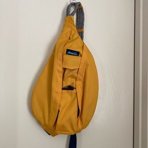 Kavu mustard yellow sling backpack
